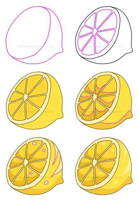 How To Draw A Lemon Easy