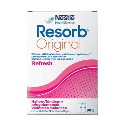 Resorb Original Refresh Brusetabletter, Bringebær, 2 x 10 stk. - Diare ...