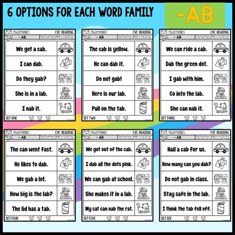 Cvc Fluency Fluency Sentences Reading Short A 60 Pages Etsy