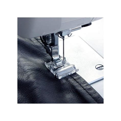 Pied presseur a clipser rouleaux pour cuir simili toile cirée