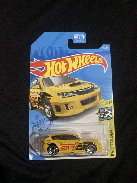 Hot Wheels Subaru Wrx Sti Yellow Car Hw Speed Graphics Sports Gry42 2021 887961912043 Ebay