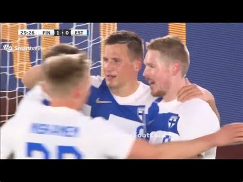 Fredrik Jensen Goal Finland Vs Estonia Goals Results And