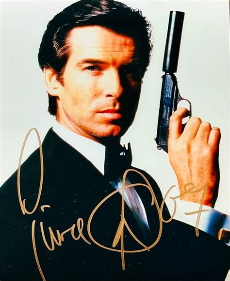 James Bond 007 Goldeneye Pierce Brosnan 007 Signed With Coa