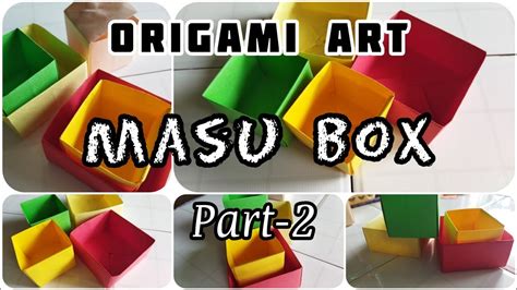 How To Make Origami Masu Box Step By Step Origami Tutorial Masu