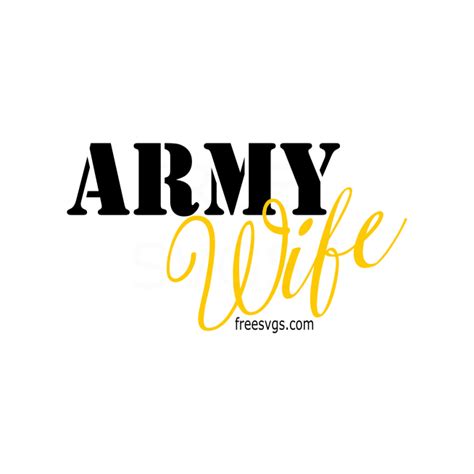 Army Wife Svg