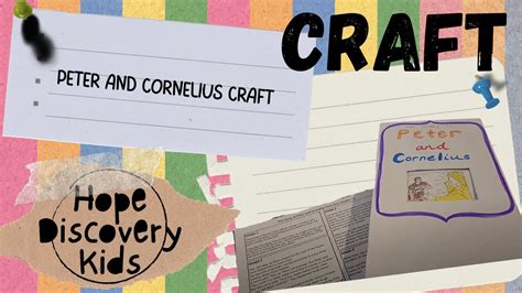 Peter And Cornelius Kids Craft Youtube