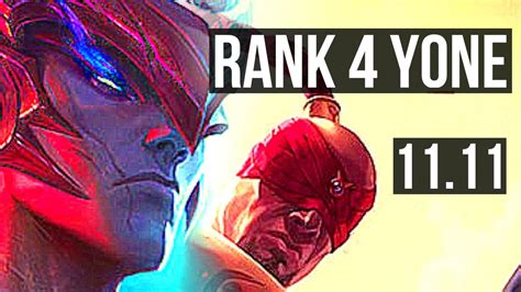 Yone Vs Lee Sin Top Rank 4 Yone 6 Solo Kills 1438 400 Games