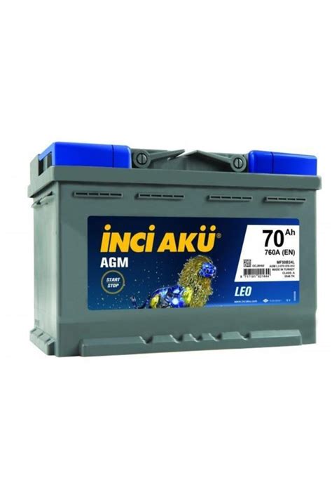 İncİ İncİ AkÜ 12v 70 Ah Agm Leo Start And Stop