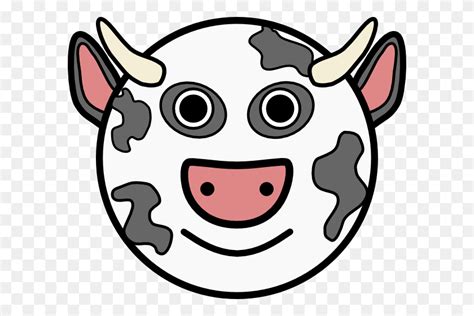 Emoji Android Cow Face - Cow Face PNG - FlyClipart