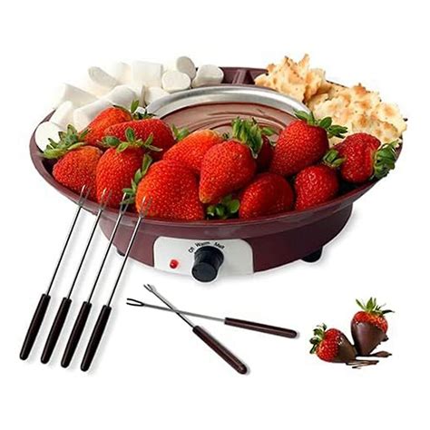 Fondue Pot Setelectric Chocolate Fondue Maker With 4 Forks Cheese
