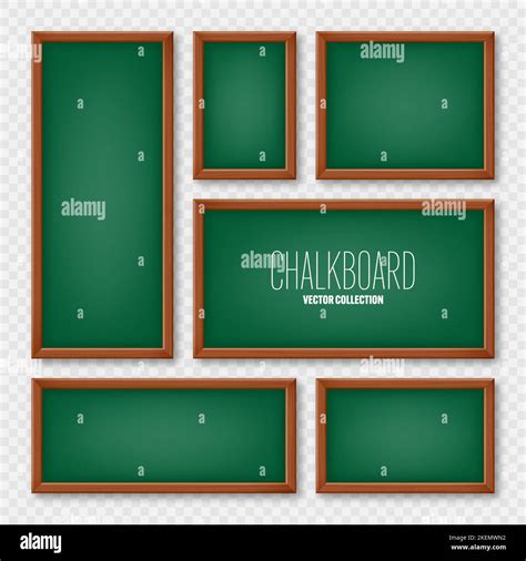 Realistic Various Chalkboards In A Wooden Frame Green Restaurant Menu