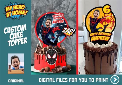 Miles Morales Cake Topper Miles Morales Cake Decoration Miles Morales