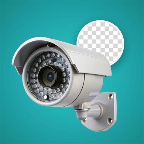 Premium PSD Cctv Cameras On Isolated Poles In A Tech Setting Isolated