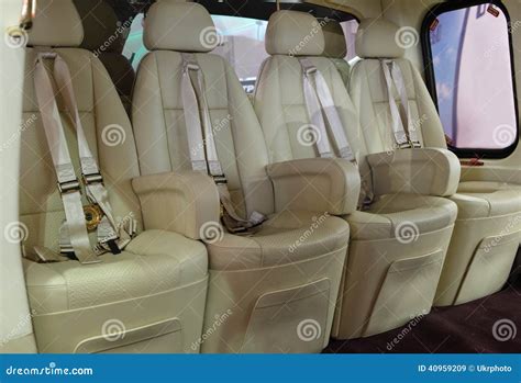 Seats in a helicopter stock image. Image of interior - 40959209