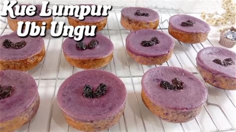 Resep Kue Lumpur Ubi Ungu Youtube