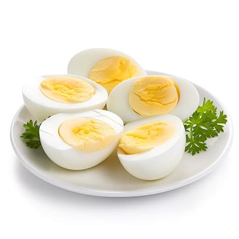 Premium Psd Boiled Eggs In Plate