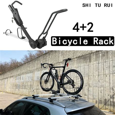 Bicycle Rack Roof Top Suction Bike Car Rack Carrier Quick Installation For Peugeot 408 308 207 