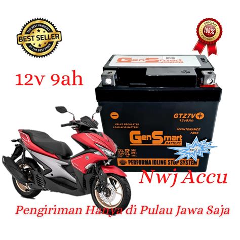 Jual Aki Motor Yamaha Aerox 155 NMax Old Lexi XMax GTZ7V YTZ7V GTZ8V MF