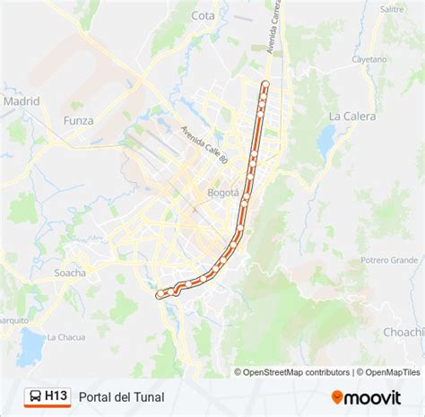 Ruta H Horarios Paradas Y Mapas Portal Del Tunal Actualizado Hot Sex