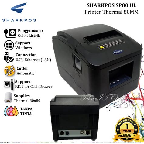 Jual Sharkpos Sp Ul Printer Thermal Mm Sp Ul Usb Lan Ethernet