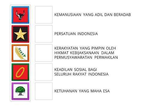 Ppkn Lambang Sila Pancasila Match Up