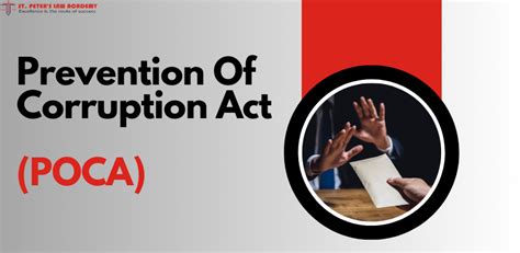 Prevention Of Corruption Act Poca