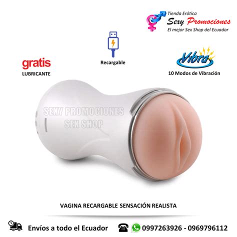 Vagina Vibradora Recargable Masturbador Masculino Sexypromociones