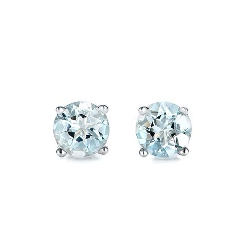 Aquamarine Stud Earrings 100944 Seattle Bellevue Joseph Jewelry