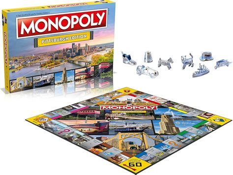 Pittsburgh Monopoly Juego De Mesa Familiar Para A Jugadores Juego