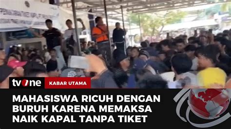 Detik Detik Kericuhan Di Pelabuhan Baubau Massa Nekat Naik Kapal Tanpa