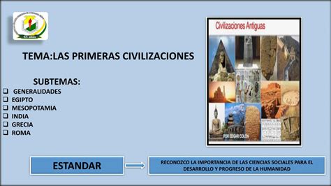 PDF TEMA LAS PRIMERAS CIVILIZACIONES Las Primeras Civilizaciones