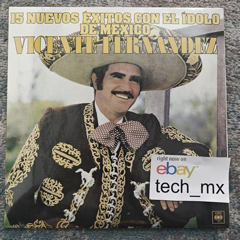 Vicente Fernandez 15 Nuevos Exitos Con El Idolo De Mexico Vinyl Lp