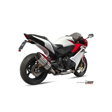 Silencieux MIVV Suono Inox Casquette Carbone Honda CBR600F CB600F Hornet