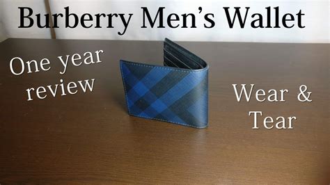 One Year Review Burberry Mens Wallet Wear And Tear Youtube