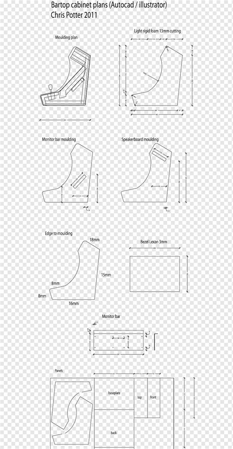 Bartop Arcade Cabinet Plans Templates Cabinets Matttroy