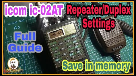 Diy Repeater Settings For Icom Ic At How To Save In Memory Full