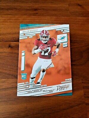 Jaylen Waddle Rookie Card Panini Prestige Football Nfl Card