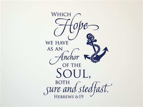 Hope Anchors The Soul Hebrews