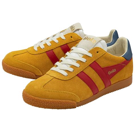 GOLA Classics Retro Suede Trainers Sun Deep Red Moonlight