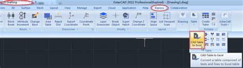 How to convert CAD table to Excel Table ? - GstarCAD