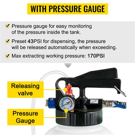 Vevor Transmission Fluid Pump Way Manual Atf Refill System Dispenser