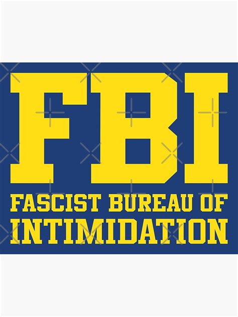 "FBI Federal Bureau of Investigation parody • Funny Political" Sticker for Sale by SouthAndSunny ...