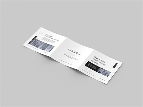 Free Square Trifold Flyer Mockup Mockups Design