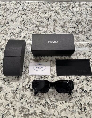 Prada Pr Ws Ab S Women S Sunglasses Mm Black Dark Grey Lens