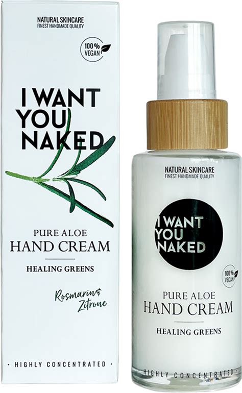 I WANT YOU NAKED Healing Greens Pure Aloe Hand Cream 50 Ml Ecco