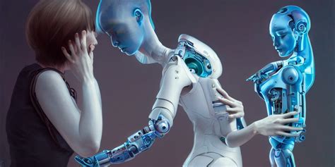 KREA AI Hyperrealistic Photography Of A Cyborg Patting An