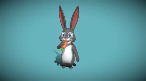 Cartoon Rabbit Animated 3d Model Buy Royalty Free 3d Model By 3ddisco