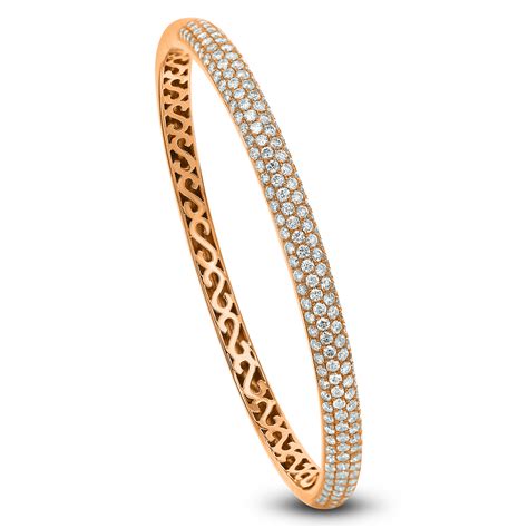 An 18k Rose Gold Diamond Bangle Ce3w3nxv