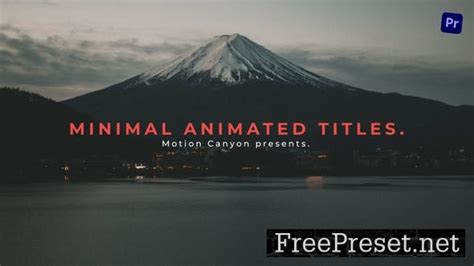 Minimal Animated Titles - Video Template - 39238011