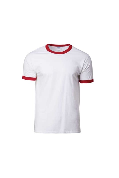 Gildan Premium Cotton Adult Ringer T Shirt 76600 Camisa Trend